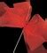 The Ribbon People Club Pack of 48 Sheer Red Wired Craft Ribbon Bows 1.5 ...