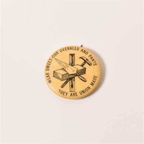 1900s~ SWEET-ORR OVERALLS UNION MADE Pinback | Button Works Store ボタンワークス