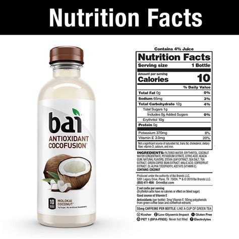Bai Drink Nutrition Facts