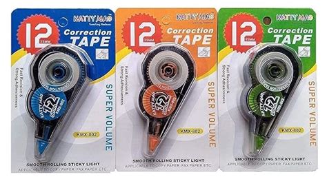 ECLET Correction Tape - Pack of 1Pcs Correction Tape 12 Meter X 5 MM ...