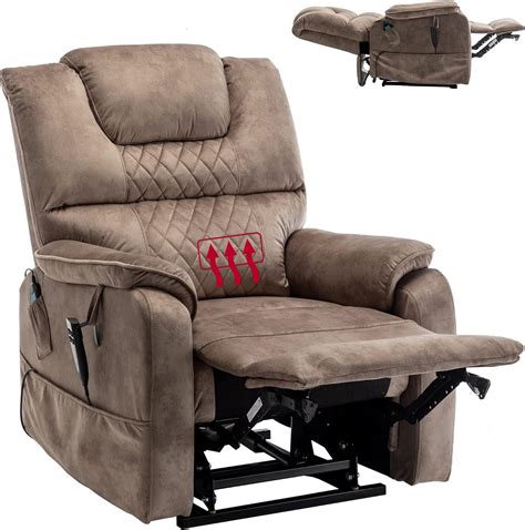 Buy JULYFOX Lift Recliner Chair Lay Flat, Velvet Tufted Infinite ...