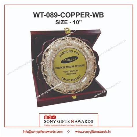 Wooden Trophies - SGA MP-945-946 Golden Silver Wooden Plaque Award ...