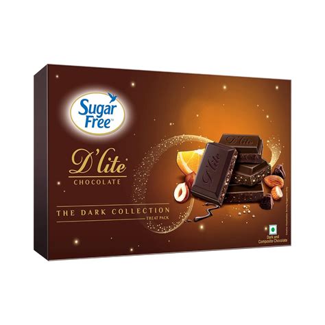 Sugar Free D'Lite The Dark Collection Assorted Chocolate Gift Pack, 120 ...