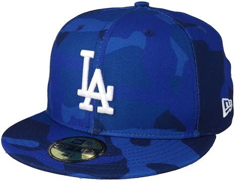 Los Angeles Dodgers Essential 59Fifty Blue Camo Fitted | Hatstoreworld.com