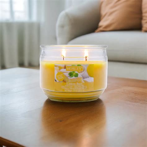 Buy HOSLEY Lemon Bar Scented Jar Candle from Hosley at just INR 800.0