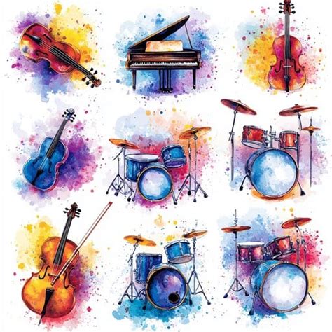 Image result for Musical Instruments Painting