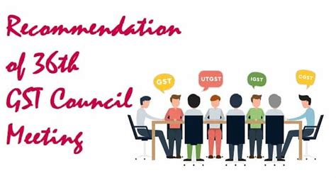 Recommendation of 36th GST Council Meeting