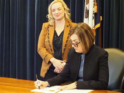 Iowa Gov. Kim Reynolds signs AEA changes, teacher salary increases into ...