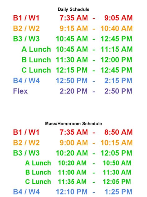 Image result for Classroom Computer Schedule Example