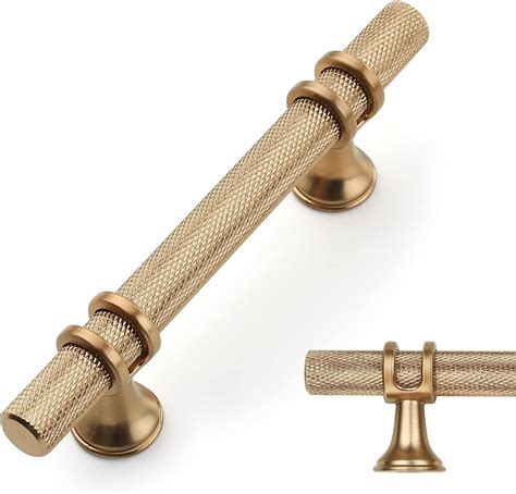 Asidrama 10 Pack 3 Inch(76mm) Knurled Champagne Bronze Kitchen Cabinet ...
