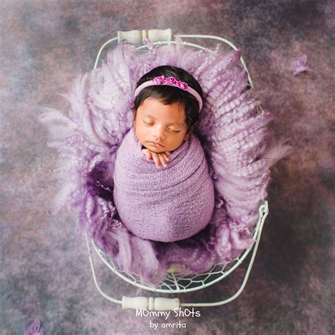 Pink with Grey Texture - Baby Printed Backdrops - PREMIUM FABRIC