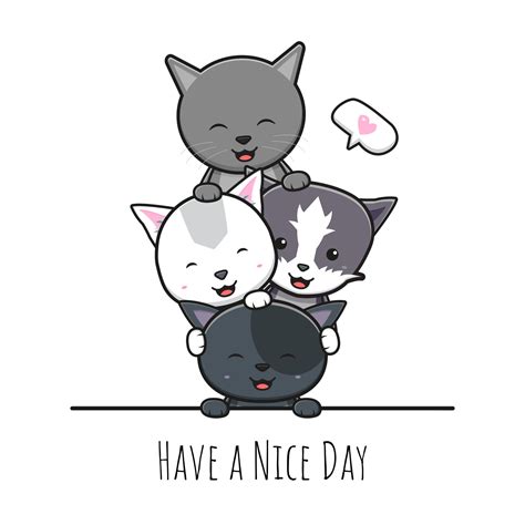 Have A Good Day Cute Cats