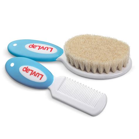 Buy LuvLap Baby Comb with Rounded Tip & Baby Hair Brush with Natural ...