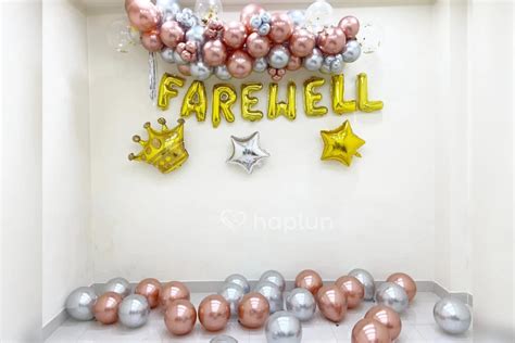 Farewell Arch Decoration With Chrome Balloon At Office And Home