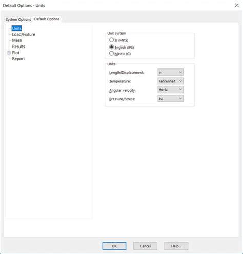 Image result for SolidWorks Simulation Options