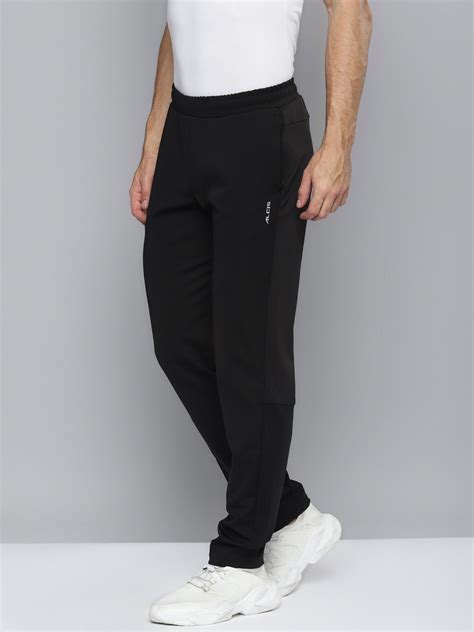Alcis Men Solid Black Track Pant MTPJA21C9381-S