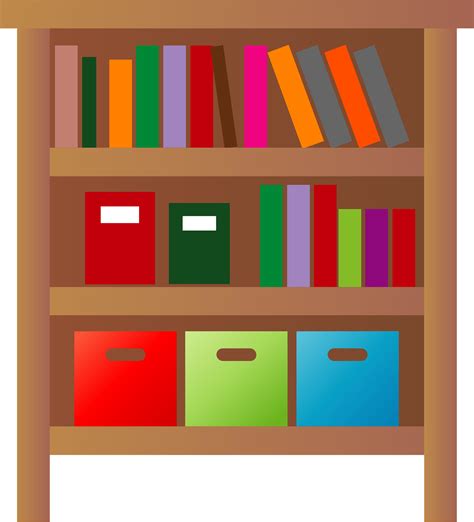 Bookshelf Clip Art