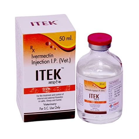 IVERMECTIN IP(VET)(10mg/ml) -50ml Liq. Injection ISKON REMEDIES