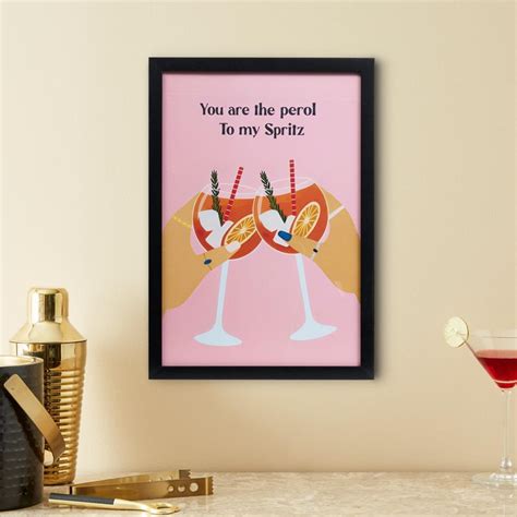 Buy Spectrum Wooden Bar Quote Picture Frame - 48x33cm from Home Centre ...