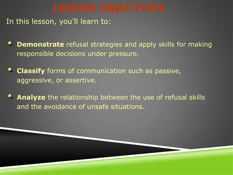 The Refusal Lesson Plan Communication 的图像结果