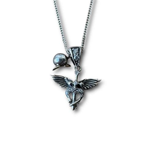 ♾vintage sv jewelry♾ Angele heart design necklace sv925 ・ | ELCASION/ELCA