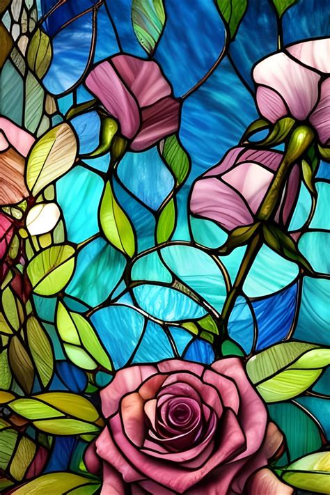Stained glass roses – Artofit