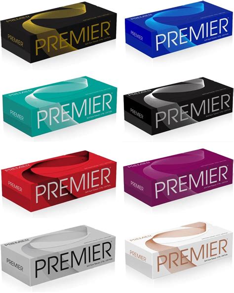 Premier 2 Ply 200 Pulls Facial Tissue Paper Box, (Car Tissue, Travel ...