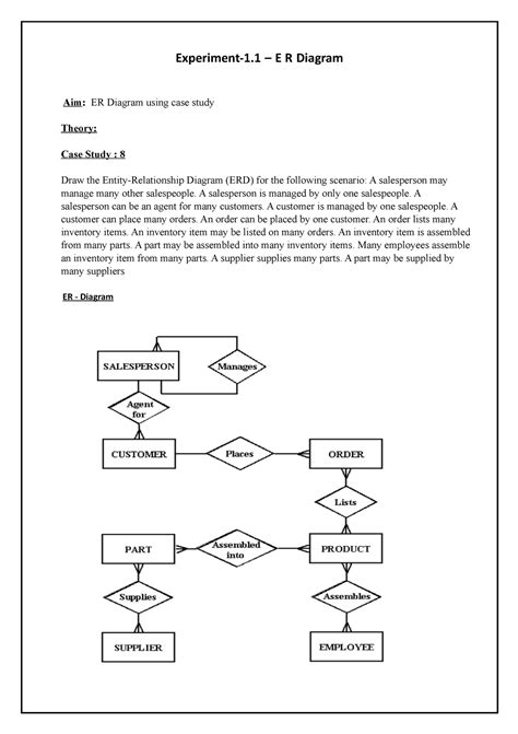 DBMSfile 1 - This is DBMS LAB FILE - Experiment-1 – E R Diagram Aim: ER ...