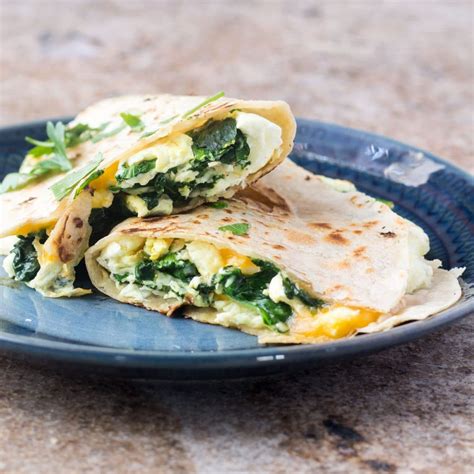 Healthy Breakfast Quesadilla - Gluten Free, Vegetarian