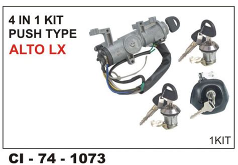 Lock Kit Wagon R / Alto LX Type-1 (Set of 4) (Minda) for Maruti Suzuki ...