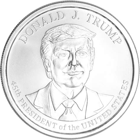 1 oz Golden State Mint Silver Round Donald J. Trump .999 Fine [SILVER ...