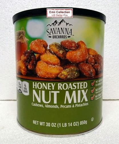 Savanna Orchards Honey Roasted Nut Mix Cashews, India | Ubuy