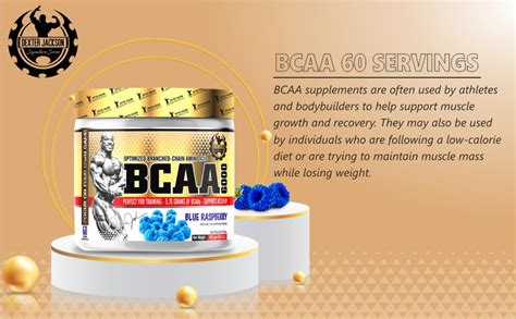 Dexter Jackson BCAA 6000 | Blue Raspberry Flavor | 60 Servings, 463g ...