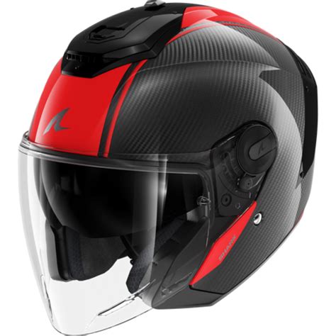 Shark Rs Jet Carbon Skin Carbon Red Carbon Helmet
