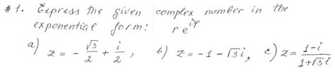 Image result for Complex Number in Exponential Form