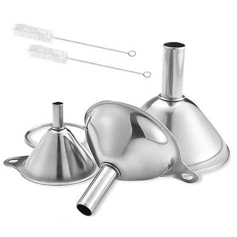 Stainless Steel Funnel Set - Kitchen Funnels for Spices, Essential Oils ...