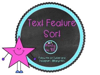 Image result for Text Feature Sort Elementary Activity