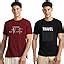 Buy NOBERO Men's Graphic Printed Regular Fit Cotton T-Shirt Combo (Pack ...