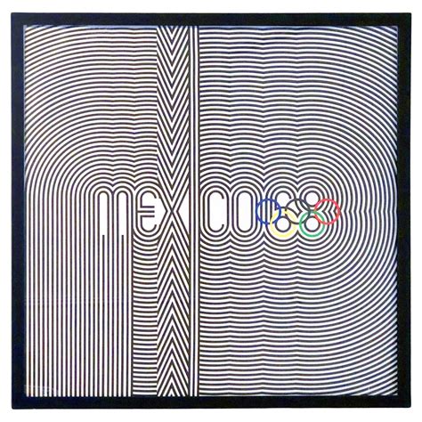 Lance Wyman Mexico 68, original vinyl/poster huge size olympics at 1stDibs