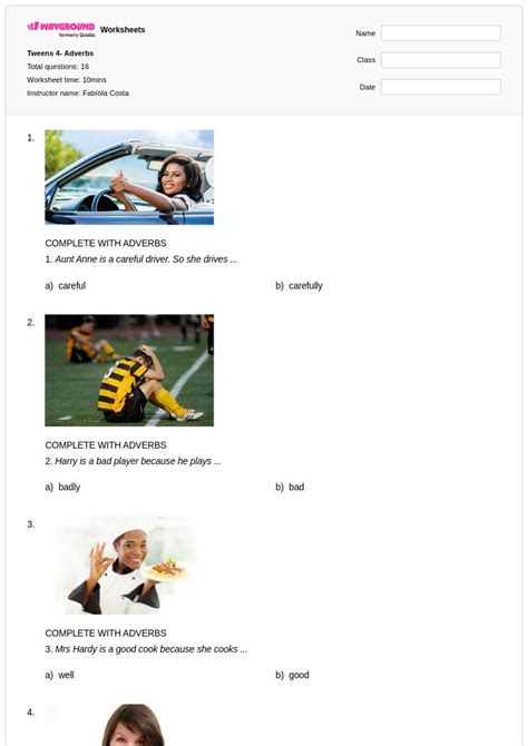 50+ Adverbs worksheets for Class 2 on Wayground | Free & Printable