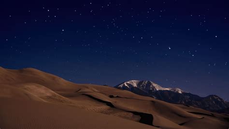 Wallpaper Night At Desert Sky Dunes Desktop Wallpaper - vrogue.co