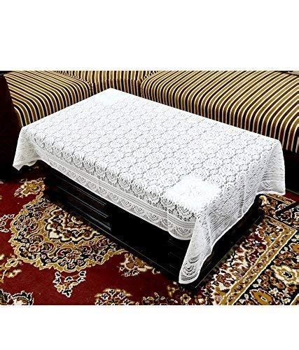 Kuber Industries Cotton 4 Seater Centre Table Cover - White ...