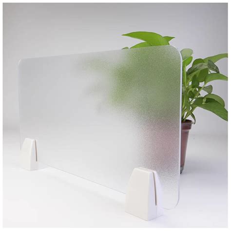 Frosted Translucent Acrylic Desk Divider Privacy Panel for Office ...