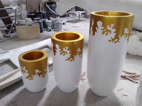 手工制作定制玻璃钢花盆 北欧风格 树脂纤维花瓶厂家 亮光烤漆盆-阿里巴巴