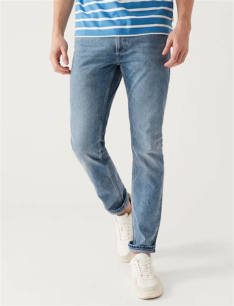 Buy Slim Fit Pure Cotton Jeans at Marks & Spencer