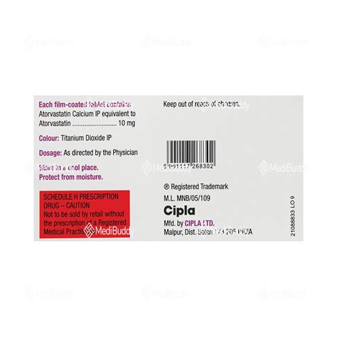Lipvas 10 Tablet: Price, Uses, Side Effects & How to Use - MediBuddy