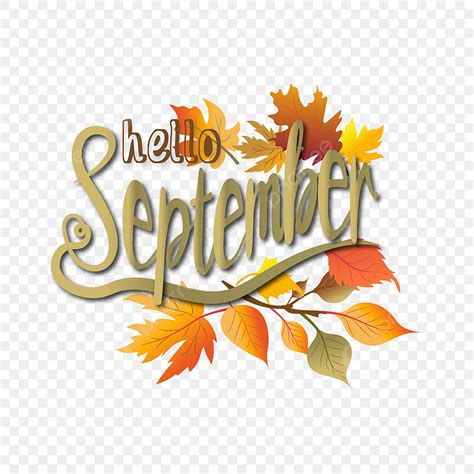Hola Septiembre Inglés Letras Locales Hermoso Diseño PNG , Letras ...