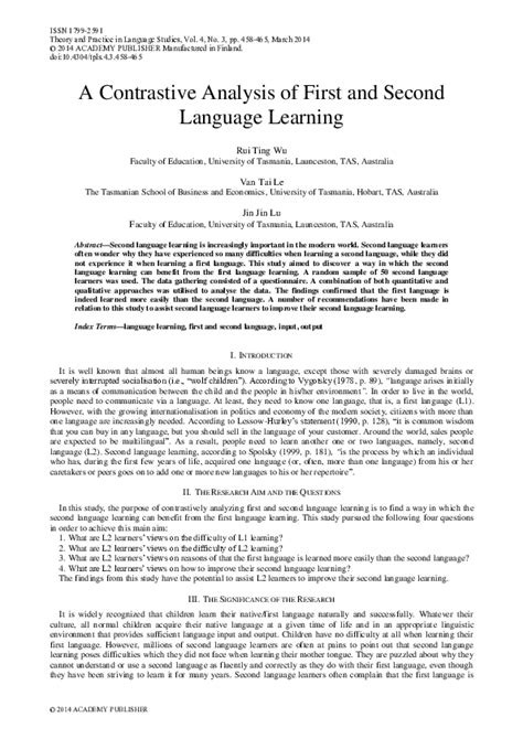 Image result for Contrastive Analysis Hypothesis Second Language