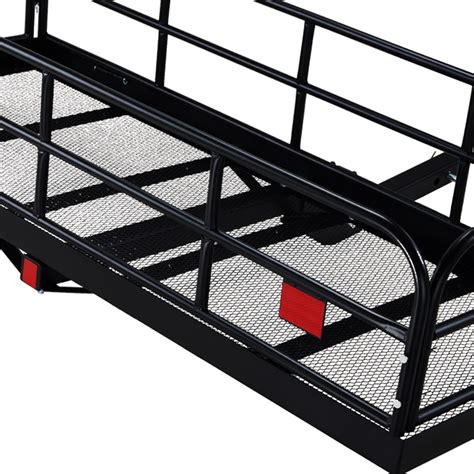 VEVOR Hitch Cargo Carrier, 60 x 24 x 14 in Folding Trailer Hitch ...