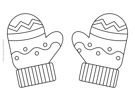 Image result for Paper Mitten Pattern